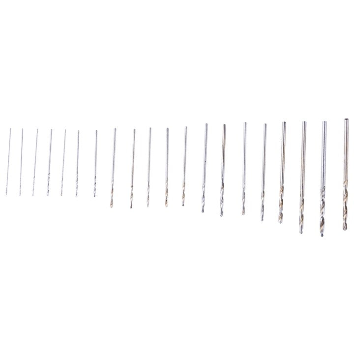 Amtech 20 Piece high speed steel (HSS) micro drill bits (0.3mm - 1.6mm) F0930