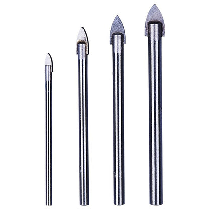 Amtech 4 Piece glass and mirror drill bit set F0970