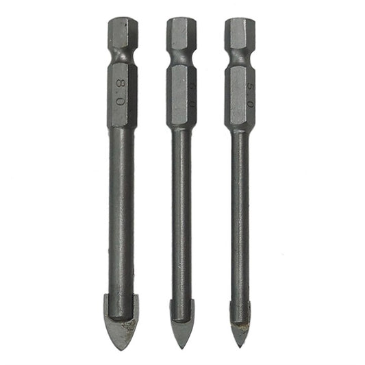 Amtech 3 Piece hex tile and glass drill bit set F0972