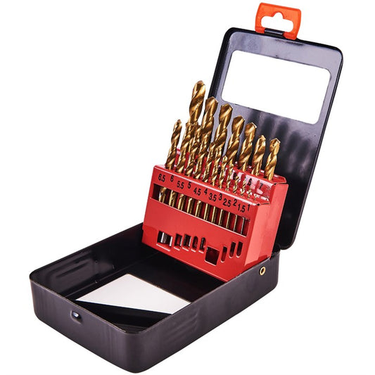 Amtech 19 Piece titanium coated drill bit set F1140