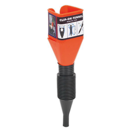 Sealey Clip-On Funnel with Spout F12S