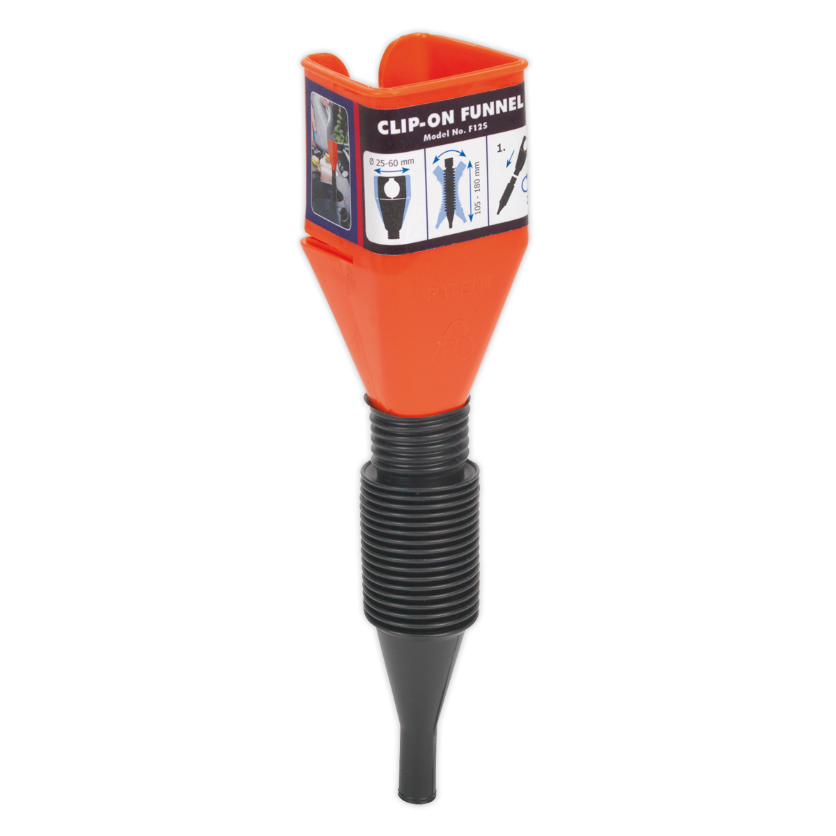 Sealey Clip-On Funnel with Spout F12S