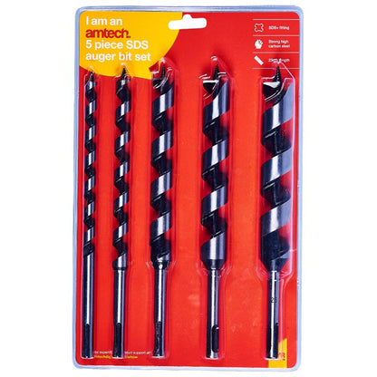 Amtech 5 Piece SDS auger drill bit set (230mm length) F1375