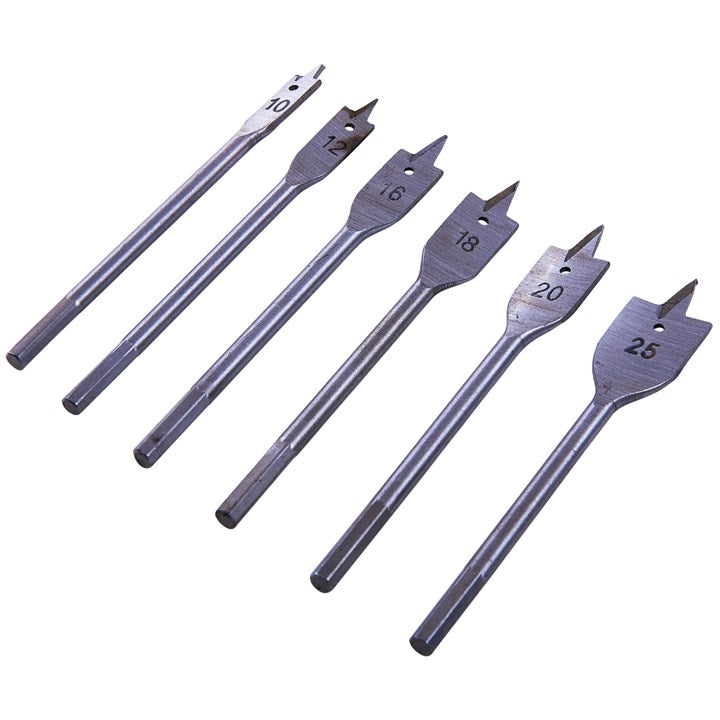 Amtech 6 Piece metric flat wood bit set F1400