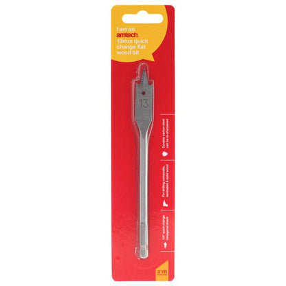 Amtech 13mm x 152mm quick change flat wood bit F1411