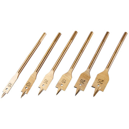 Amtech 6 Piece titanium flat wood bit set F1425