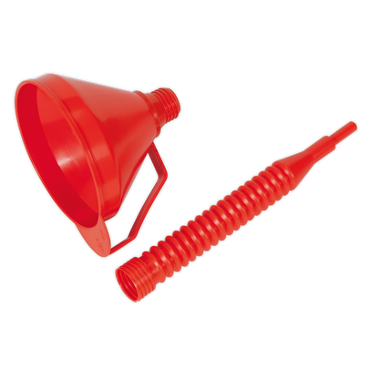 Sealey Ø160mm Funnel with Flexible Spout & Filter F16F