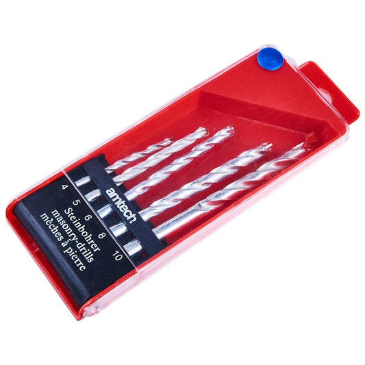 Amtech 5 Piece masonry drill bit set F1700