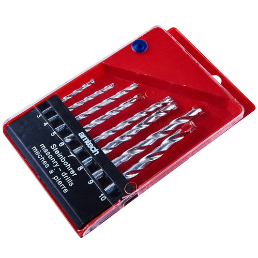 Amtech 8 Piece masonry drill bit set F1750