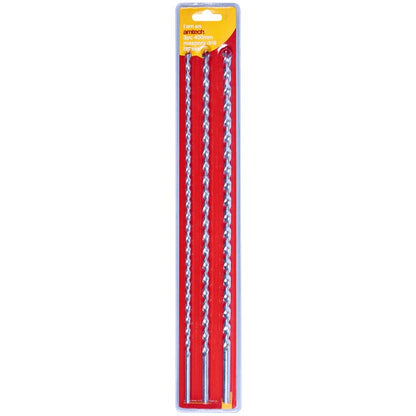 Amtech 3 Piece 400mm masonry drill bit set F2800