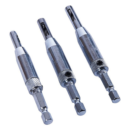 Amtech 3 Piece hinge drill set F2825