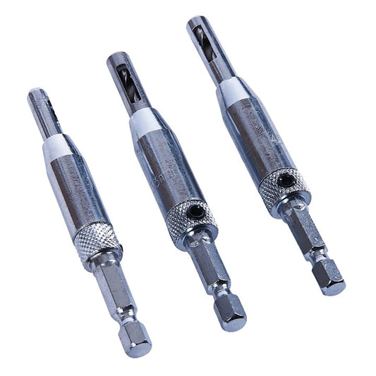 Amtech 3 Piece hinge drill set F2825