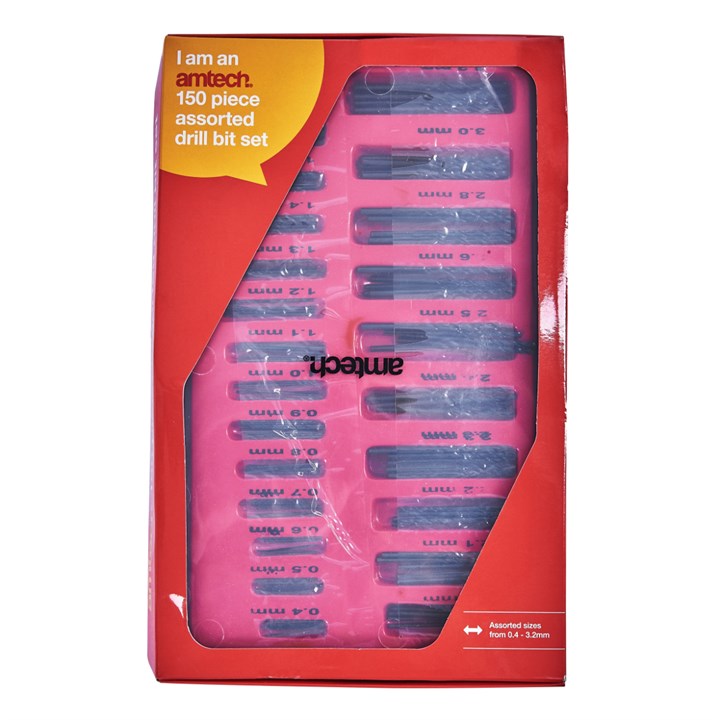 Amtech 150 Piece assorted drill bit set F2990