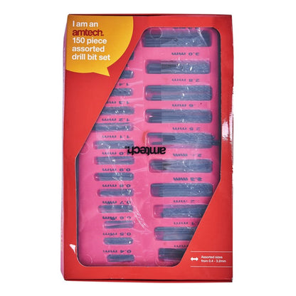 Amtech 150 Piece assorted drill bit set F2990