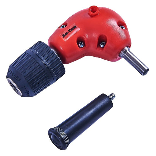 Amtech 10mm (3/8") Right angle drill attachment with keyless chuck F3045