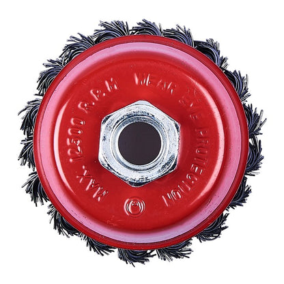 Amtech 80mm (3") Twist knot wire cup brush F3360