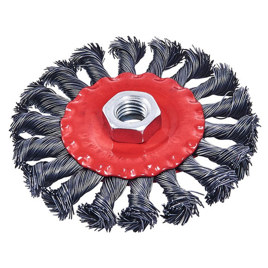 Amtech 100mm (4") Twist knot wire wheel F3365