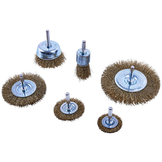 Amtech 6 Piece wire wheel brush set F3500