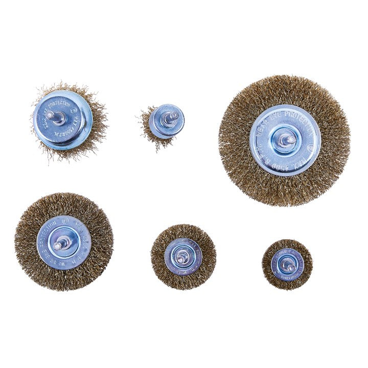 Amtech 6 Piece wire wheel brush set F3500