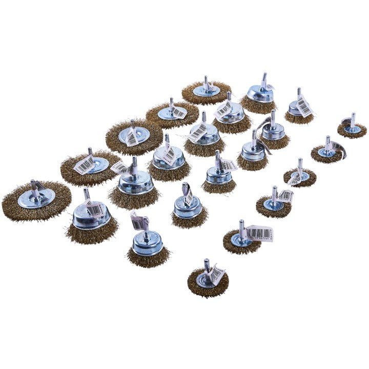 Amtech 24 Piece wire brush set F3600