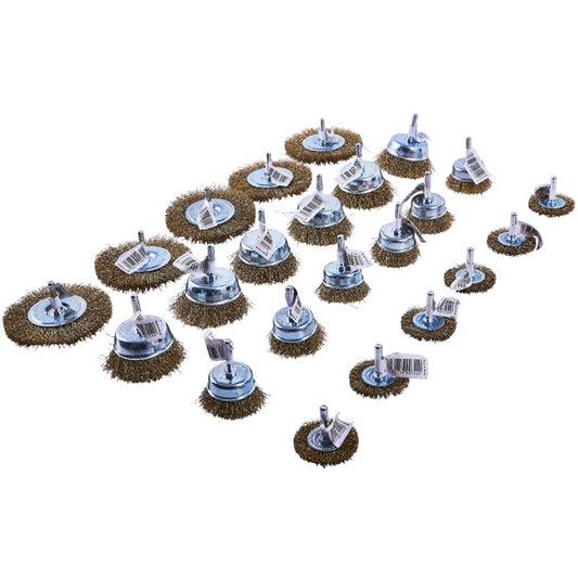 Amtech 24 Piece wire brush set F3600