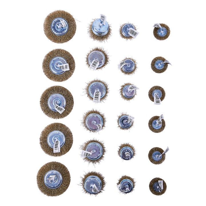 Amtech 24 Piece wire brush set F3600