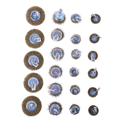 Amtech 24 Piece wire brush set F3600