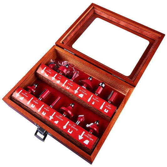 Amtech 12 Piece 6.25mm (1/4") router bit set F3700A