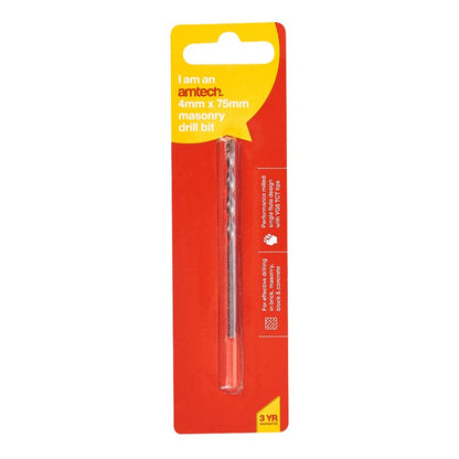 Amtech 4mm x 75mm Masonry drill bit F5100