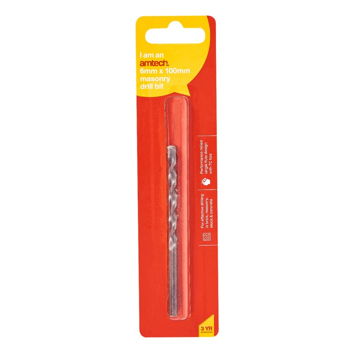 Amtech 6mm x 100mm Masonry drill bit F5103