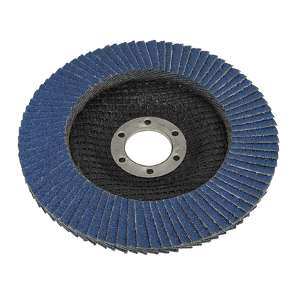 Sealey Ø125mm Zirconium Flap Disc Ø22mm Bore 40Grit FD12540