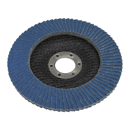 Sealey Ø125mm Zirconium Flap Disc Ø22mm Bore 80Grit FD12580
