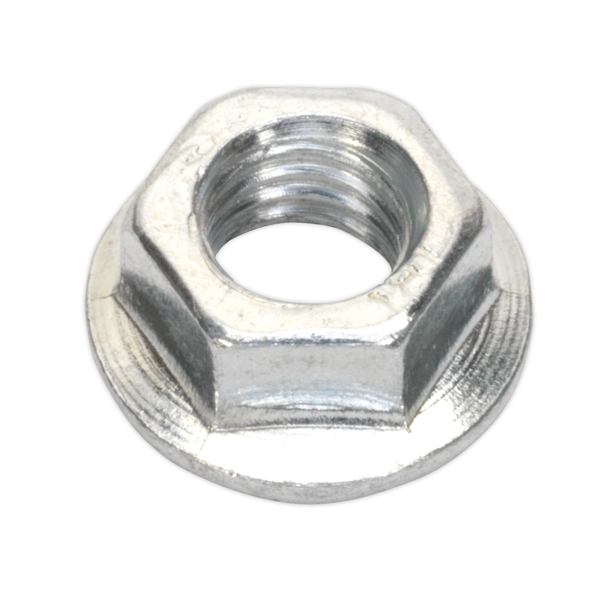 Sealey Zinc Plated Serrated Flange Nut DIN 6923 - M5 - Pack of 100 FN5