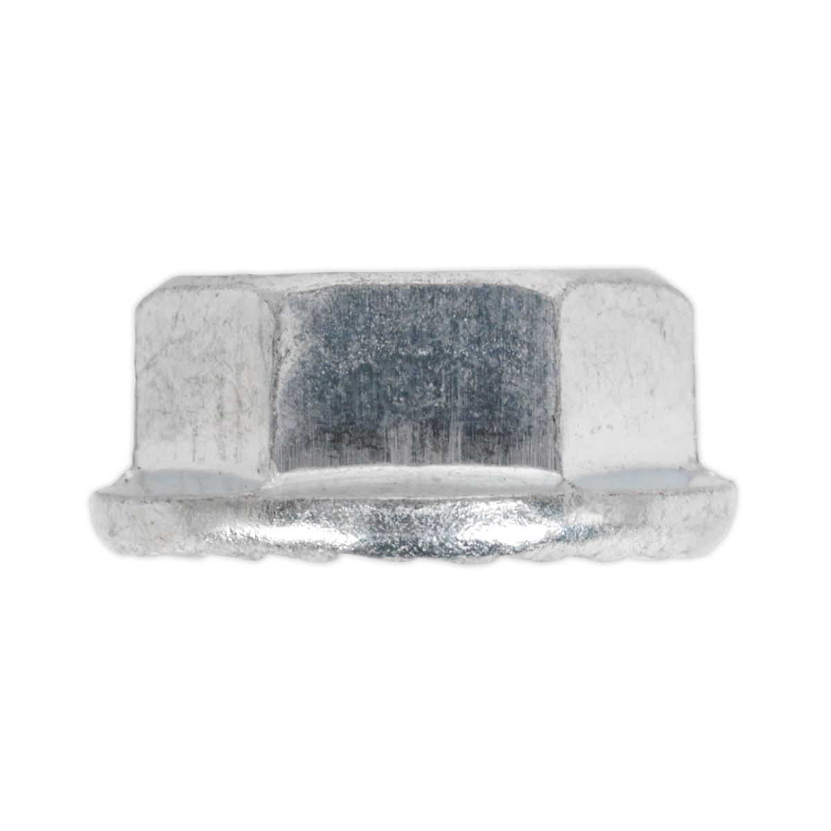 Sealey Zinc Plated Serrated Flange Nut DIN 6923 - M5 - Pack of 100 FN5
