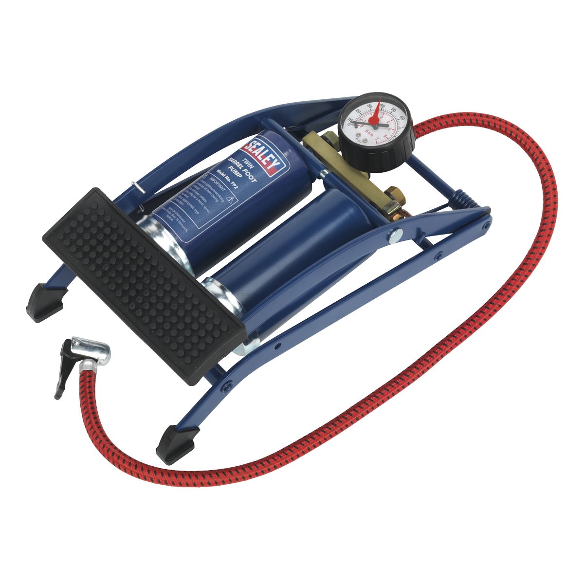 Sealey Twin Barrel Foot Pump FP2