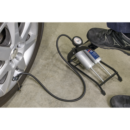 Sealey Twin Barrel Foot Pump FP4