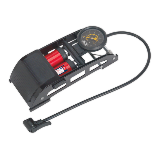 Sealey Twin Barrel Foot Pump FP6