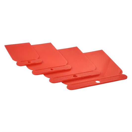 Amtech 4 Piece plastic scraper set G0946