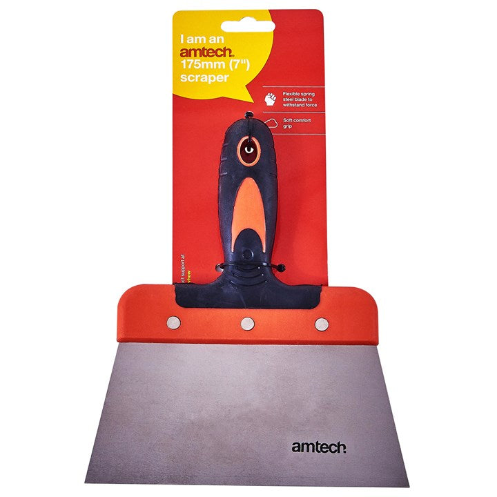 Amtech 175mm (7") Scraper with soft grip handle G0950