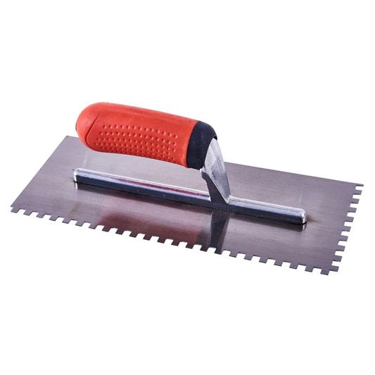 Amtech 280mm (11") Notched float trowel with soft grip handle G1611