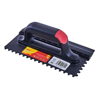 Amtech Notched adhesive trowel with squeegee blade G1664