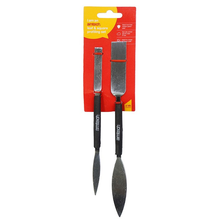 Amtech 2 Piece leaf and square profiling tool set G1855