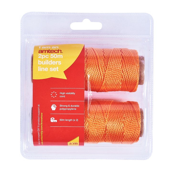 Amtech 50m (165ft) builder's line (2 pack) G3990
