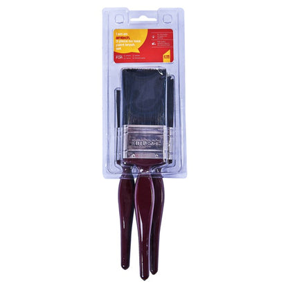 Amtech 3 Piece no bristle loss paint brush set G4335