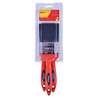 Amtech 3 Piece no bristle loss paint brush set G4385