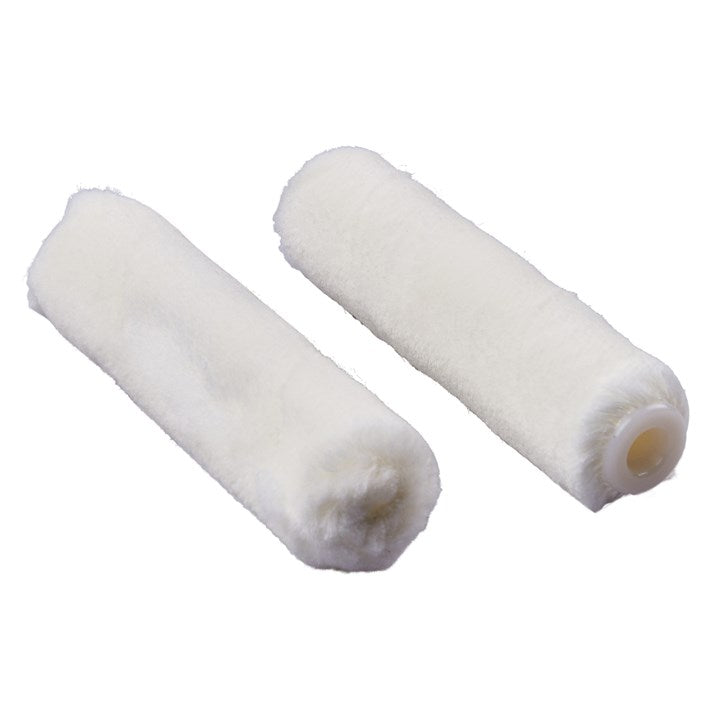 Amtech 2 Piece 100mm (4") extra short pile (4mm) roller sleeve - mohair G4440