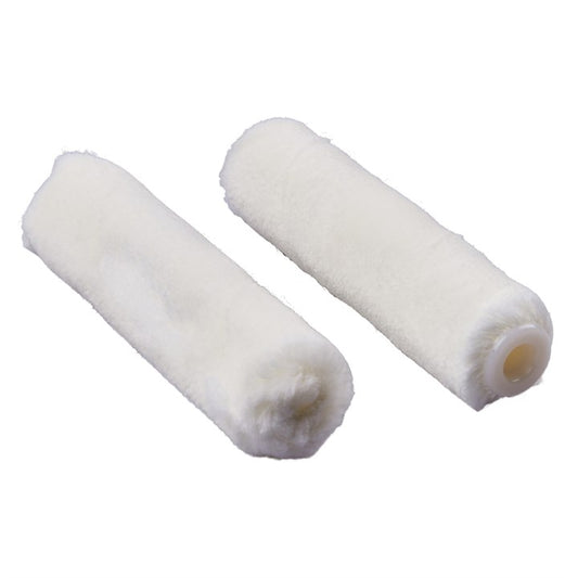 Amtech 2 Piece 100mm (4") extra short pile (4mm) roller sleeve - mohair G4440