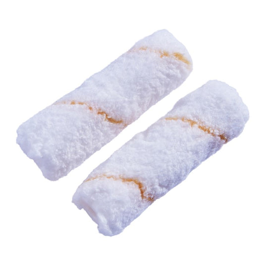 Amtech 2 Piece 100mm (4") short pile (9mm) roller sleeve - microfibre G4445