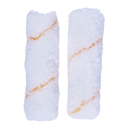 Amtech 2 Piece 100mm (4") short pile (9mm) roller sleeve - microfibre G4445