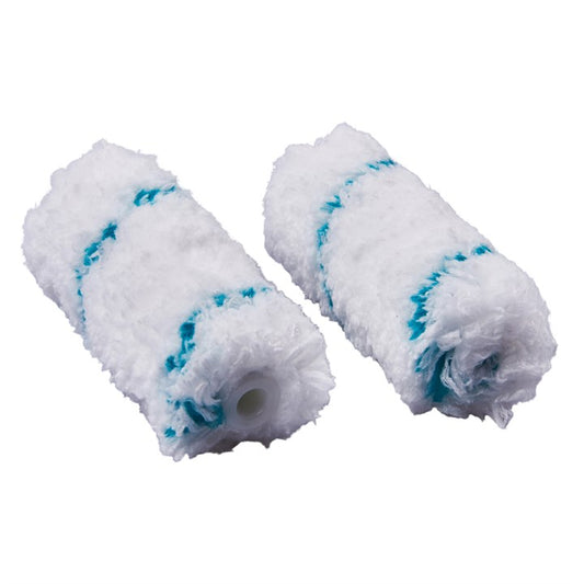 Amtech 2 Piece 100mm (4") long pile (18mm) roller sleeve - microfibre G4455